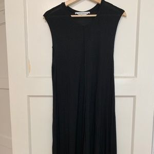 Derek Lam High-Low Midi Black Dress